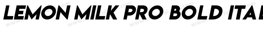 LEMON MILK Pro Bold Italic字体转换